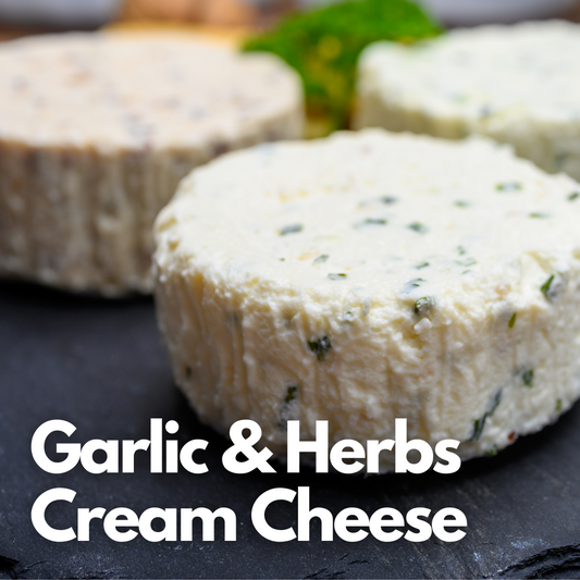 Fresh Cream Cheese -  Garlic & Herbs -185 gms