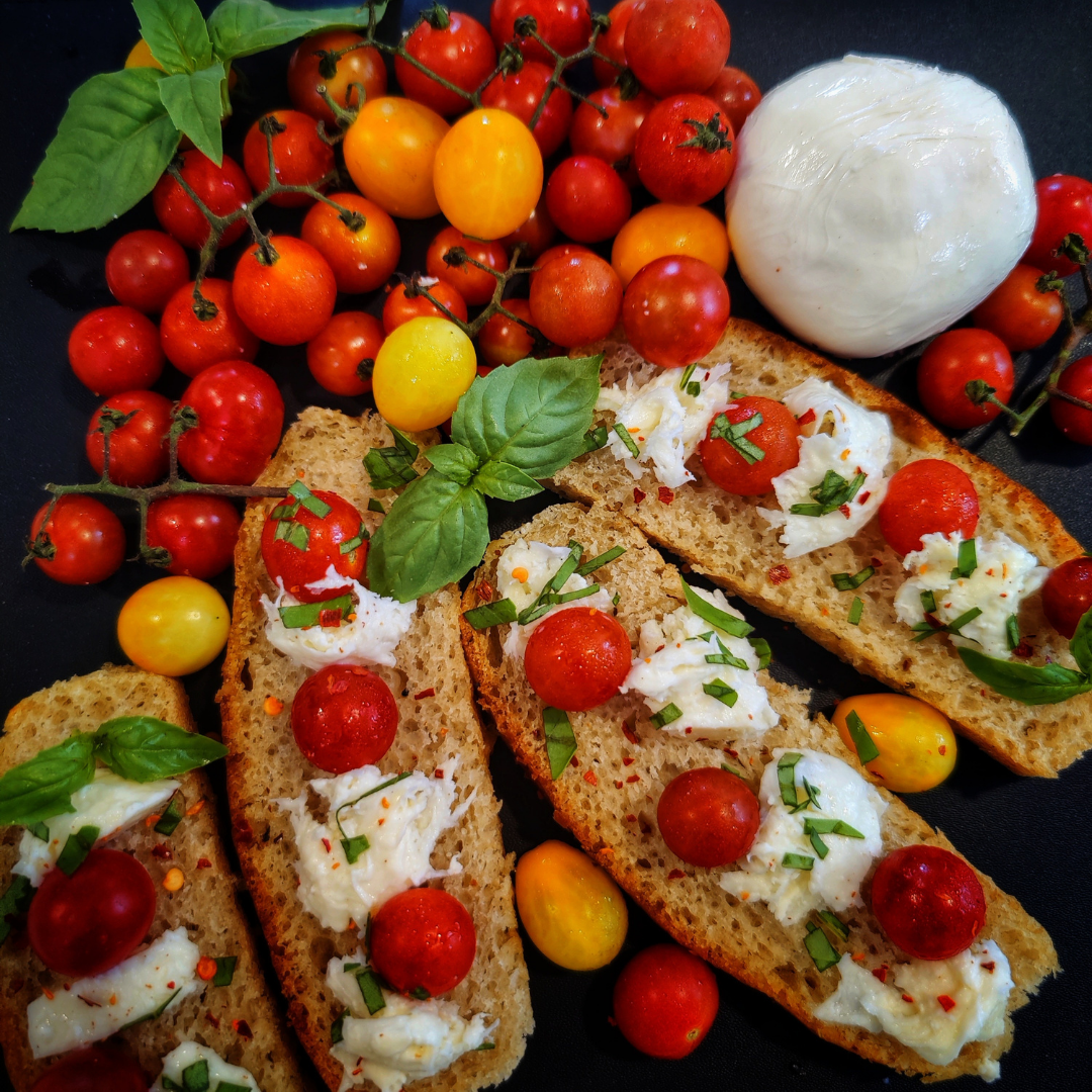 DIY Kit - Bruschetta with Fresh Mozzarella - Satva Farm Bengaluru
