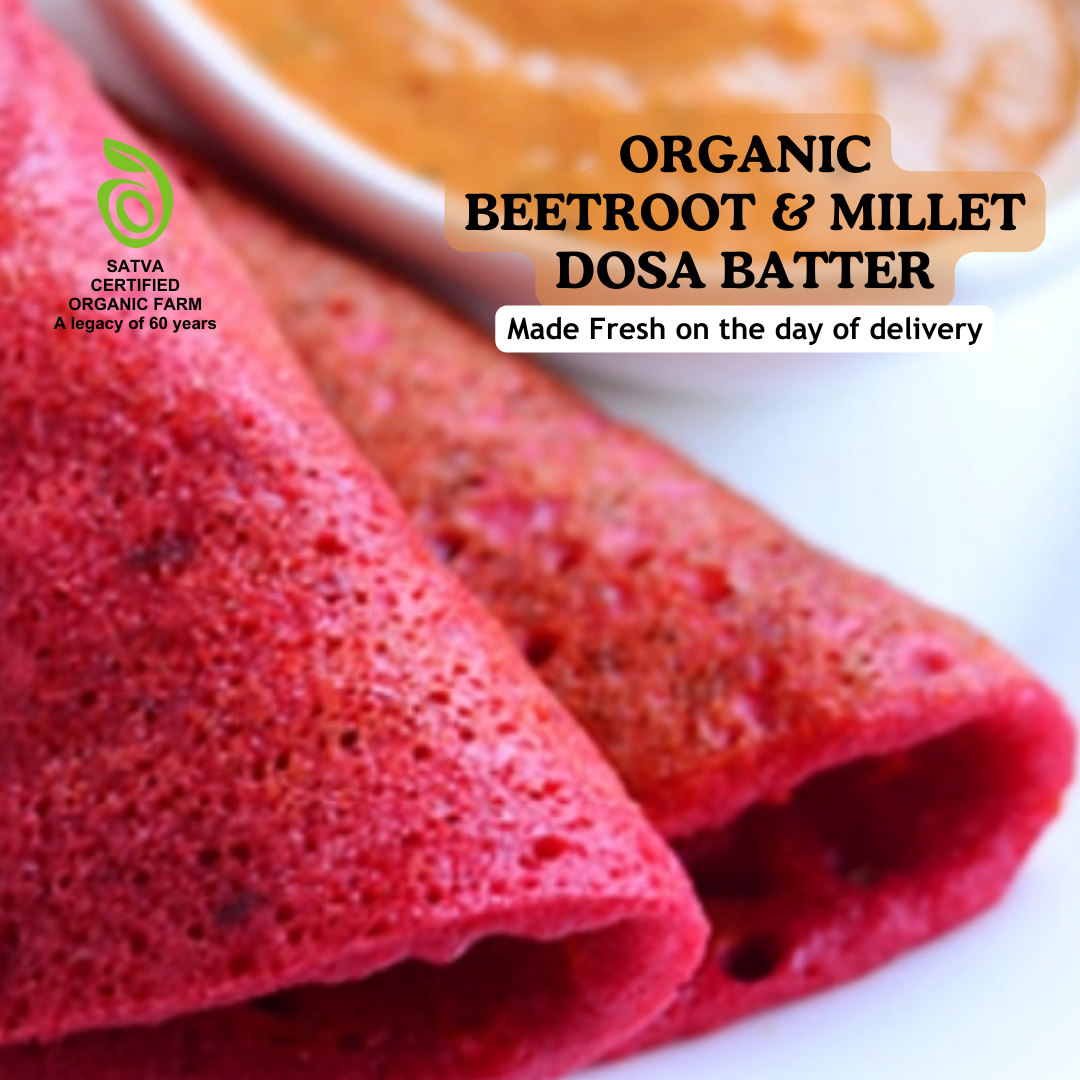 Organic Millets Dosa Batter - Beetroot - 1 Kg