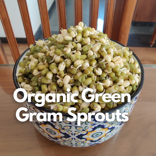Organic Sprouts - Green Gram (Moong) - 130 gms