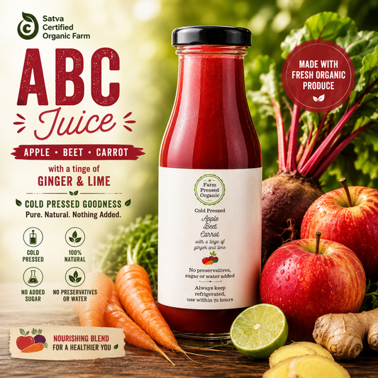 Cold Pressed Apple, Beet & Carrot Juice - 200 ml