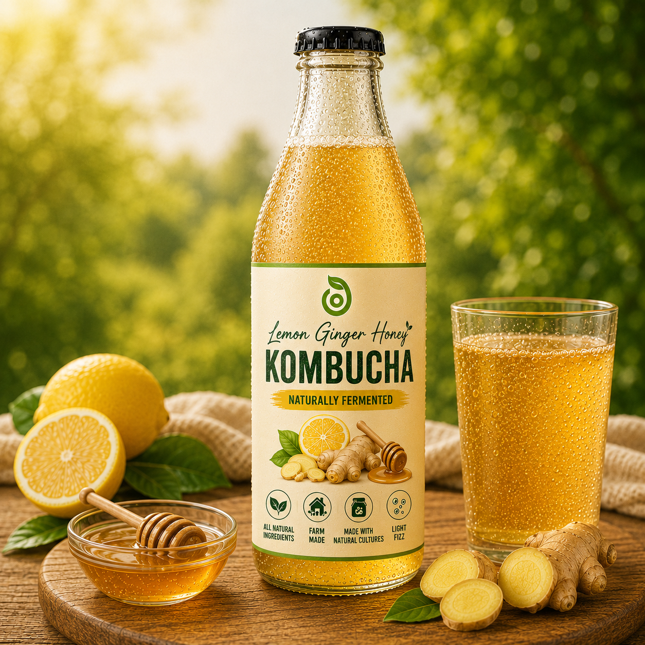 Kombucha - Lemon Ginger - 350ml