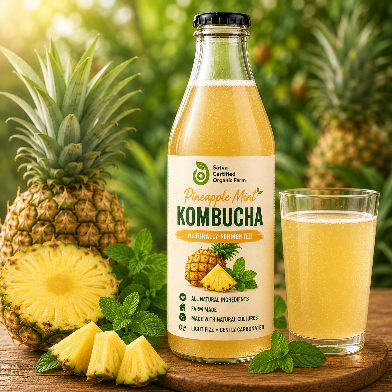 Kombucha - Pineapple Mint - 350 ml