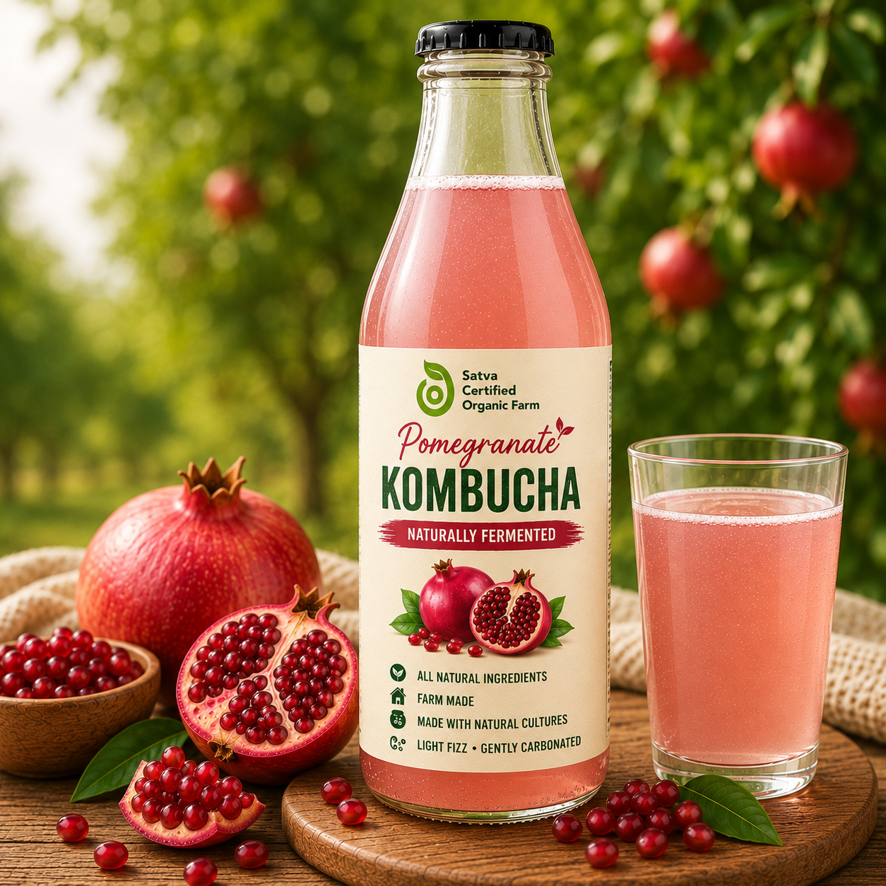 Kombucha - Pomegranate - 350 ml