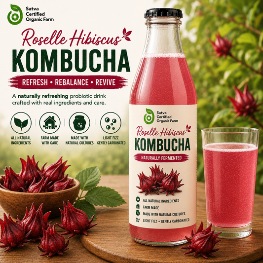 Kombucha - Roselle Hibiscus - 350 ml