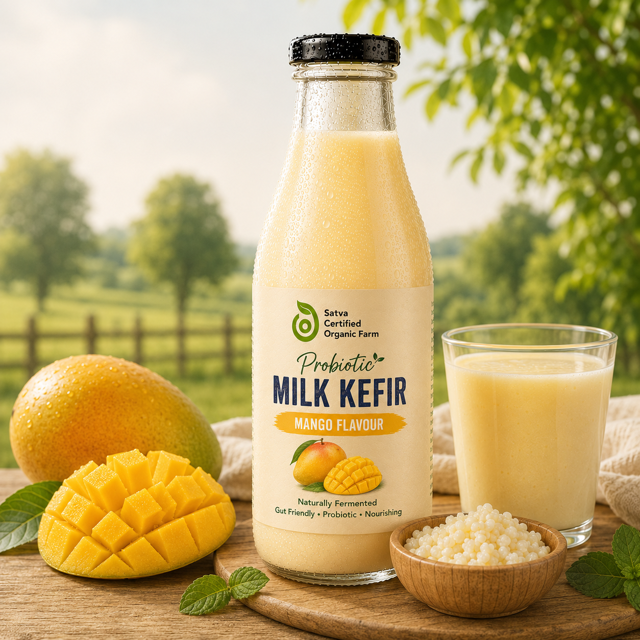 Organic Probiotic Kefir - Mango - 220 ml