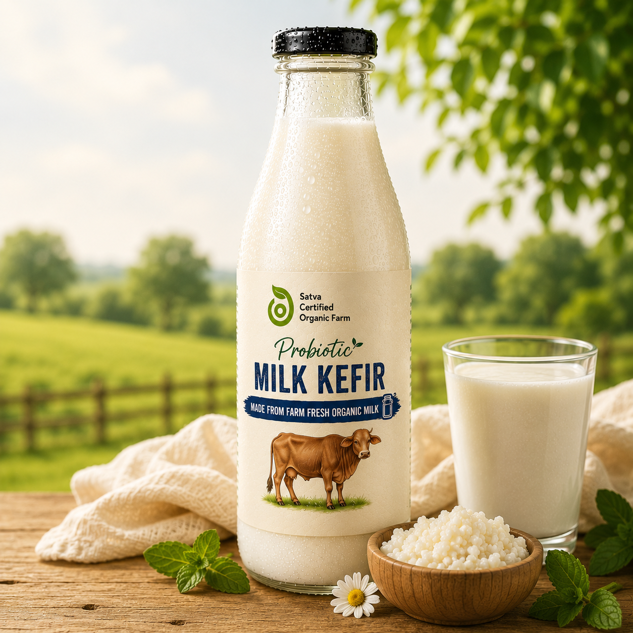 Organic Probiotic Kefir - Plain - 220 ml