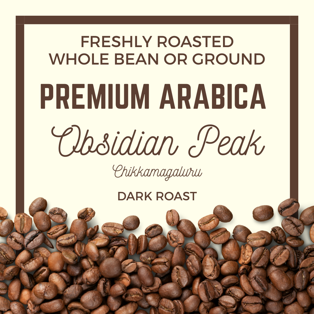 Obsidian Peak - Dark - Freshly Roasted Arabica Coffee - 250 Grams