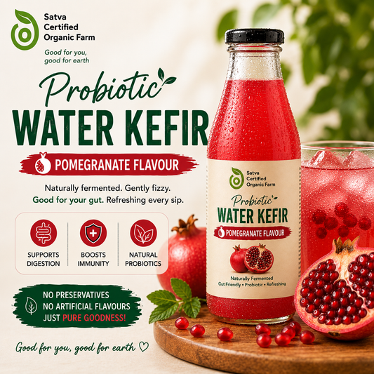 Probiotic Water Kefir - Organic Pomegranate
