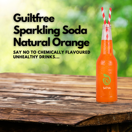 Natural Sparkling Soda - Orange - 350 ml