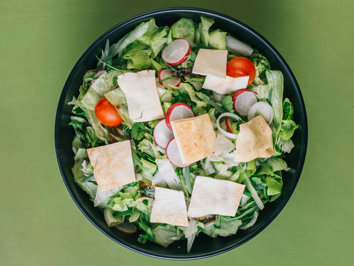 Farm Salad with Garlic Herb Dressing