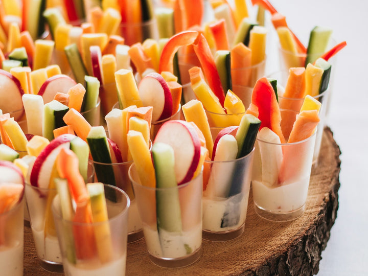 Hummus with Farm Vegetable Sticks