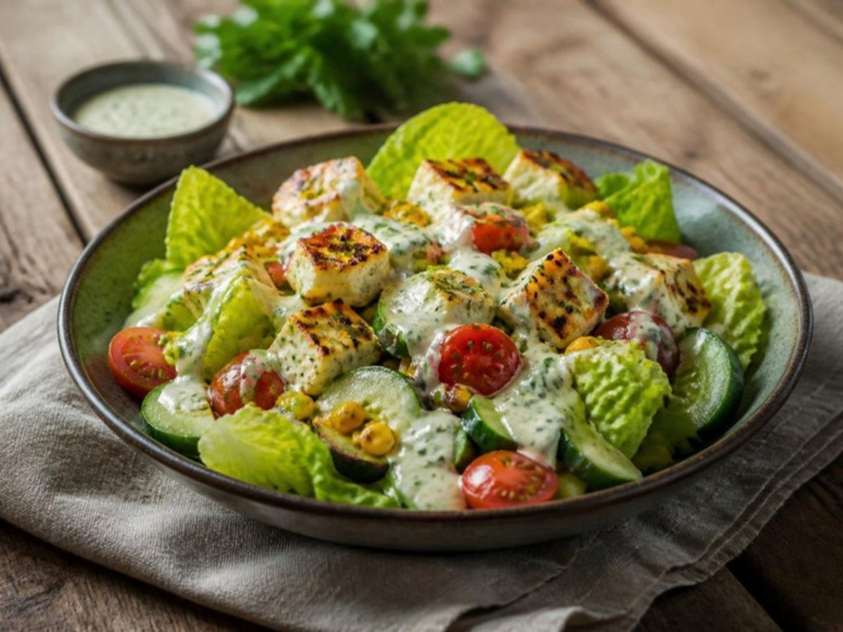 Farm Salad with Garlic Herb Dressing