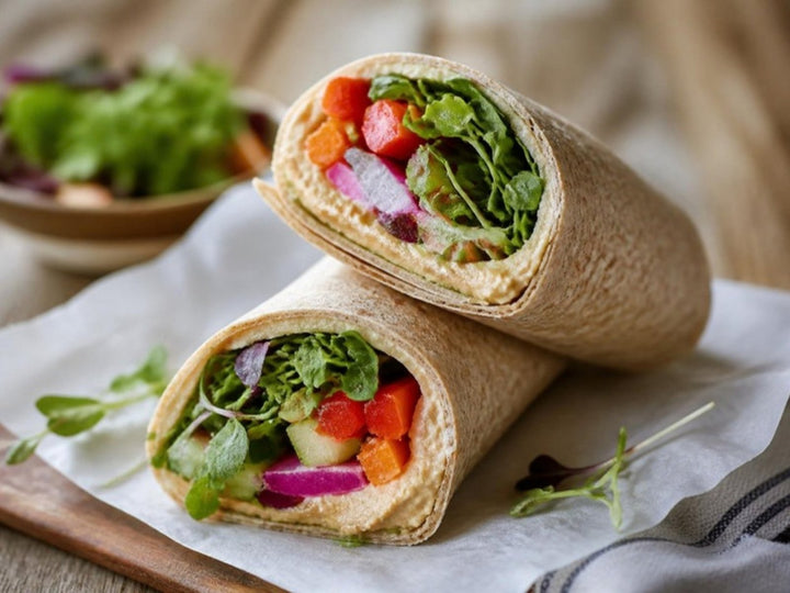 Hummus & Microgreen Wrap