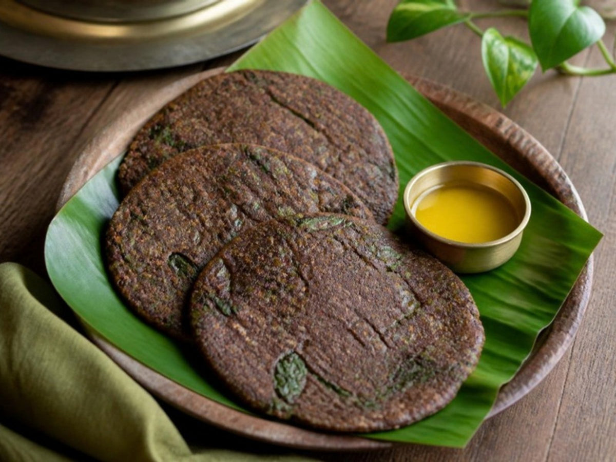 Ragi Roti with Palak