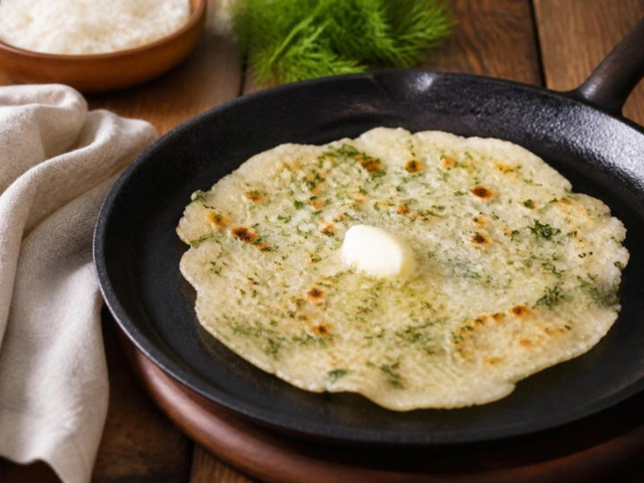 Sabsige Soppu Akki Roti