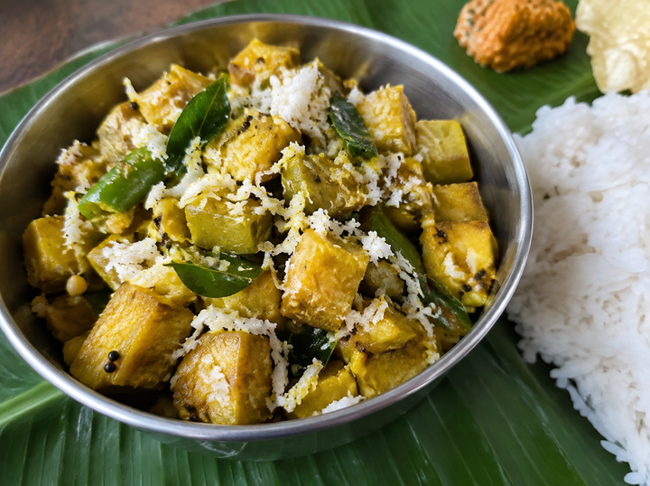 Raw Banana Palya