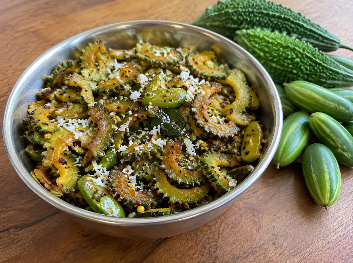 Bitter Gourd & Ivy Gourd Palya