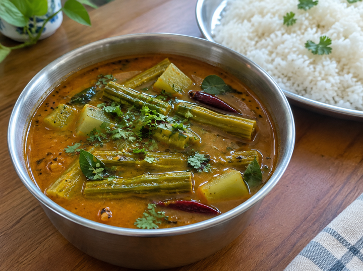 Drumstick & Chow Chow Sambar