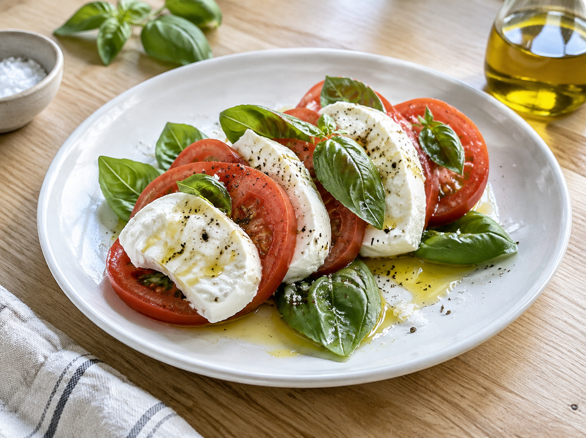 Caprese Salad with Fresh Mozzarella
