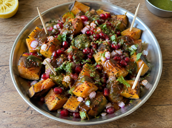 Roasted Sweet Potato Chaat