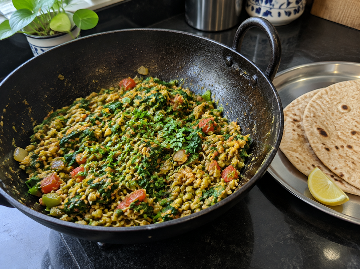 Sprouts & Spinach Bhurji