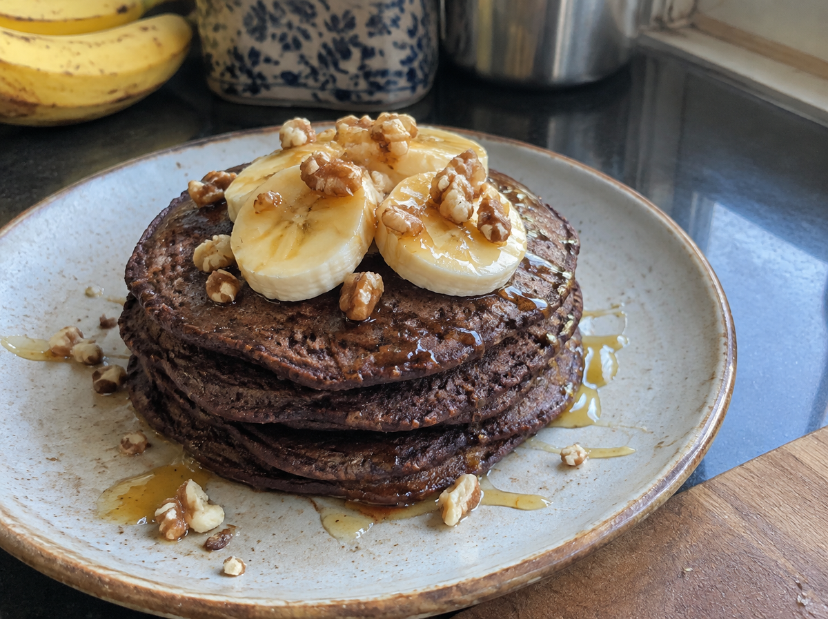 Ragi Banana Pancakes