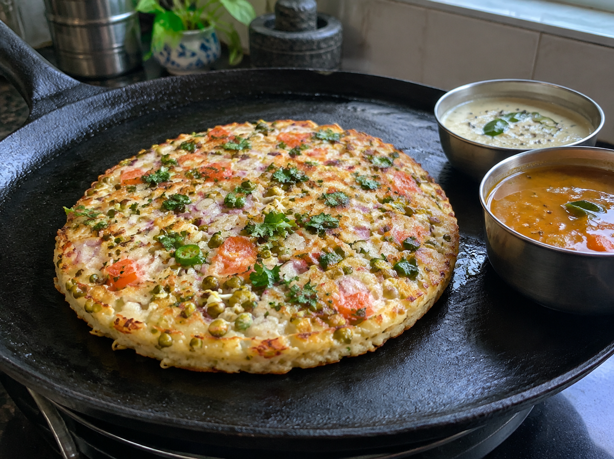 Sprouts Millet Uttapam