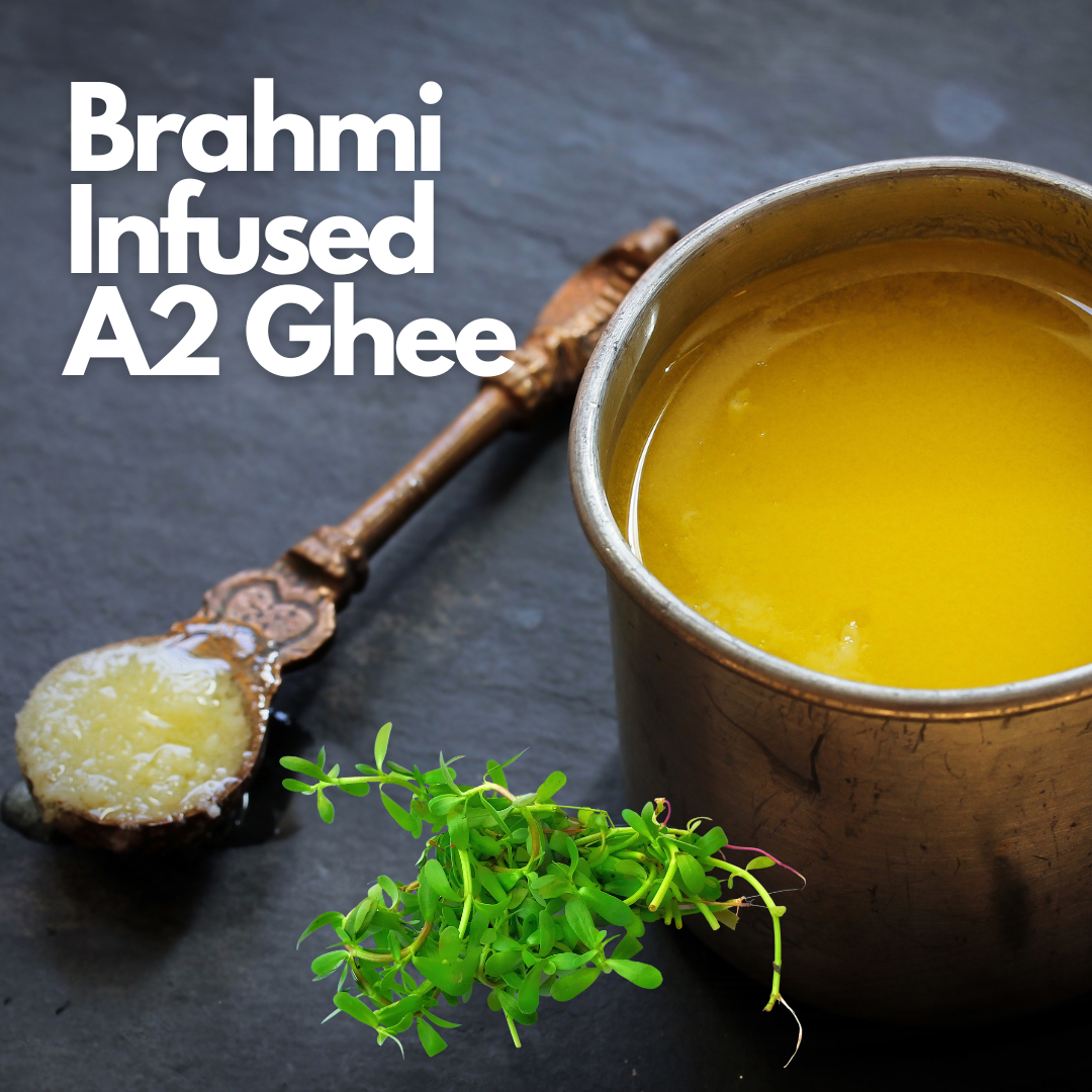 Cow Ghee - Brahmi Infused - A2 Organic