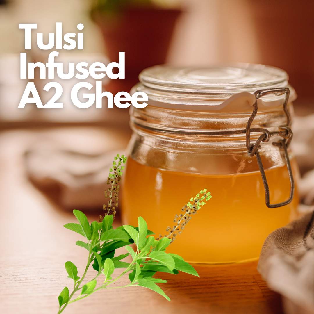 A2 Cow Ghee - Tulsi Infused - Organic